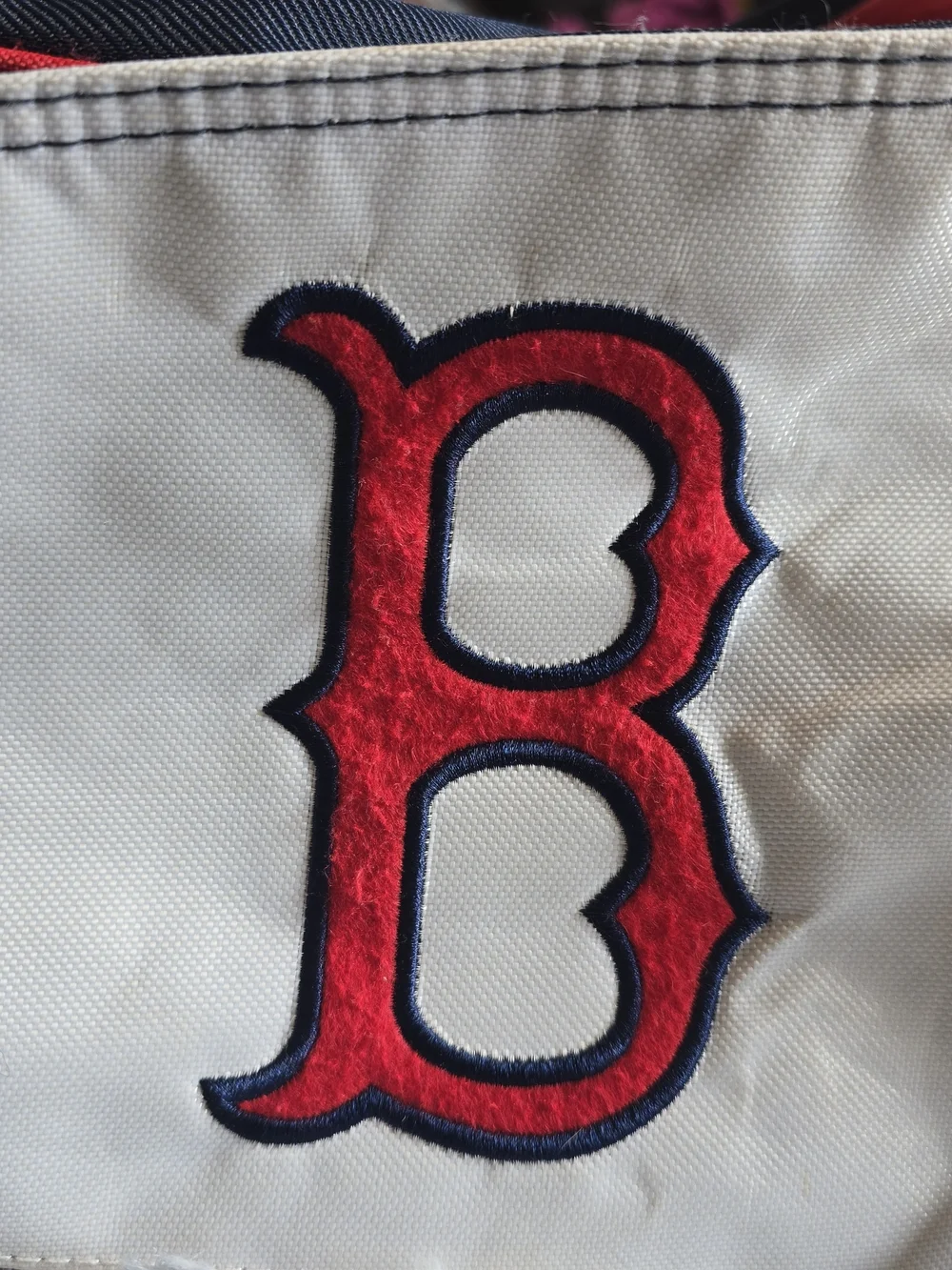 Boston Red Sox Navy and Red Duffel Bag